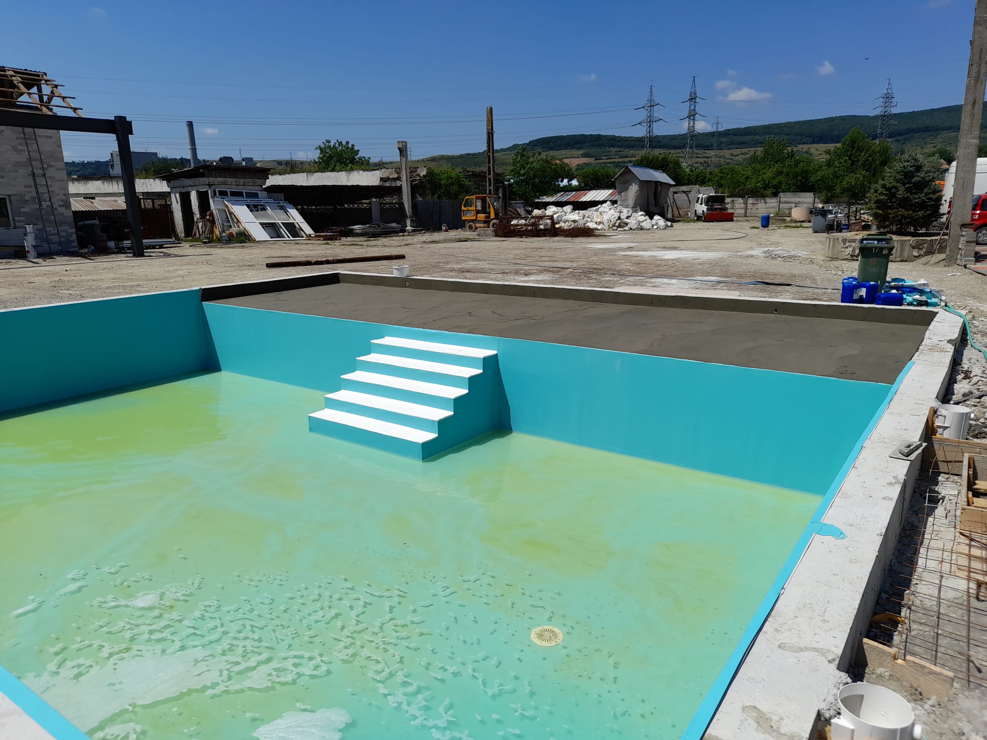 Piscina Liner Albastru