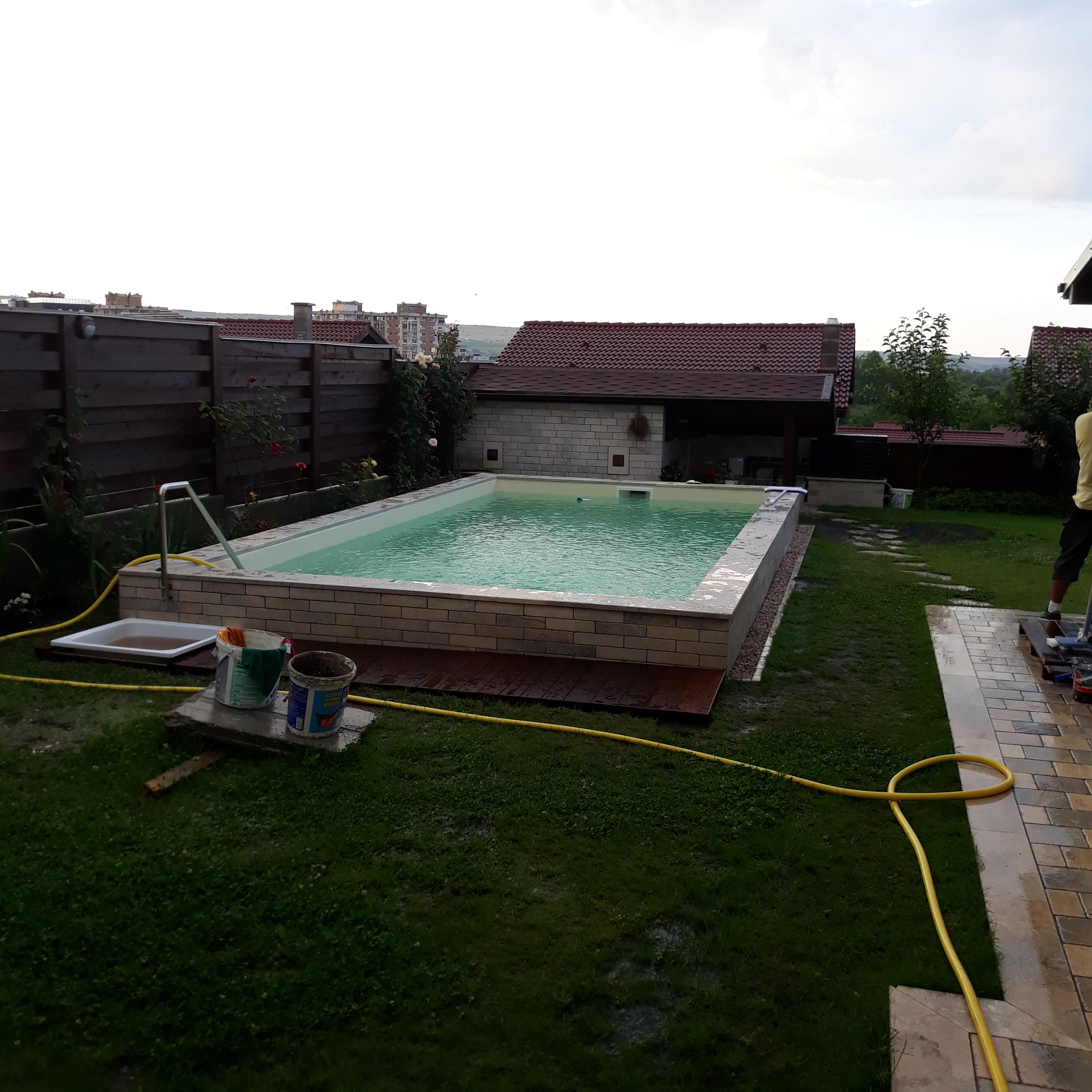 Piscina semiingropata cu liner Elbe nisip